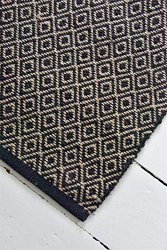 Jeanne d´Arc living Carpet Nostalgie Vintage Teppich Läufer 100% Jute 60x90cm Diamond Natur 750738 von Jeanne d´Arc living