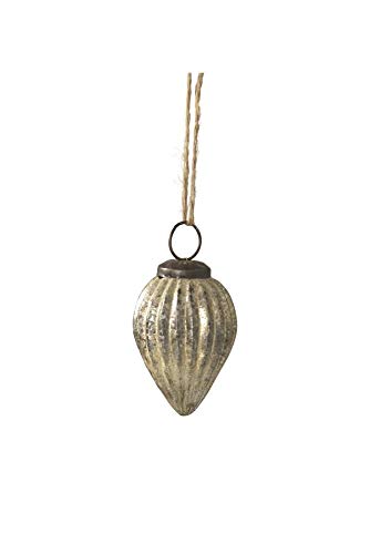Jeanne d´Arc living Christmas Kugel Christbaumkugel Glocke Bell Christbaumglocke Antikgold Weihnachtskugel Antikfinish Verschiedene Größen und Formen (574358 Ø4xH6cm) von Jeanne d´Arc living