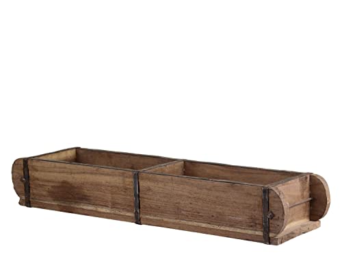 Chic Antique Ziegelform 56cm Unika alte Backsteinform Holz Box Kiste Halter 2tlg. Doppelte Form von Chic Antique