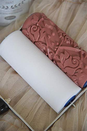 Jeanne d´Arc living Walze Malerwalze Farbroller Roller Rose pattern Wiederverwendbar Wandmalerei Stencil Roller Jeanne d´Arc living Walze Malerwalze Farbroller Roller Rose pattern Wiederverwendbar Wandmalerei Stencil Roller von Jeanne d´Arc living