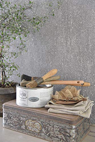 Struktureffektfarbe Jeanne d'Arc Living Vintage Paint Kreidefarbe Effekt Paint Wandfarbe 1L (Soft Grey) von Jeanne d´Arc living