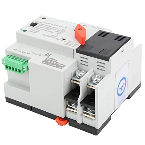 Dual Power Power Transfer Switch W2R-100 Automatischer Transferschalter Kompakte Struktur Sicherheit Dual Transfer Switch Zuverlässigkeit für Installationen vom Typ Home Rail von Jeanoko