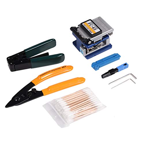 FTTH Fiber Optic Tool Kit mit Glasfaser Cleaver FC 6S Optical Fiber Cutting Tool Set Fiber Cleaver und Fiber Optic Stripper FTTH Fiber Optic Tool Kit mit Glasfaser Cleaver FC 6S Optical Fiber Cutting Tool Set Fiber Cleaver und Fiber Optic Stripper von Jeanoko