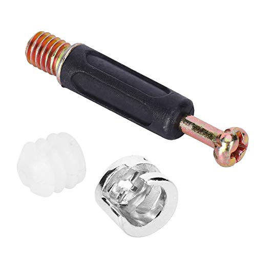 Jeanoko 100 -Sets Möbelhardware, Exzentrisches Rad -Steifchen -Schraubmutter -Kit Präzise Spiralgewinde für die Plattendicke ≥16 Mm von Jeanoko
