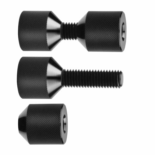 Jeanoko 2 Stcs Flanschausrichtungsstifte 2 Loch -Fixiernadeln 2 Loch Flanschstifte 1 1/8 -Zoll -Durchmesser Aluminiumlegierung Flanschausrichtungsstift mit Abnehmbarem Gewinde für 3/8 von Jeanoko