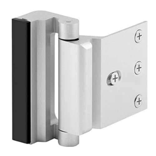 Jeanoko 800 Pfund Schweres Türverstärkungsschloss, Sicherheitsschloss mit Aluminiumlegierung mit Manipulationsbeweis für die Innentüren zu Hause Vorderen (Silber) von Jeanoko
