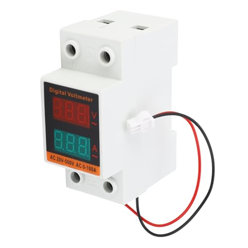 Jeanoko Digital Voltmeter Amperemeter, AC 20-500V 0-100A LED-Schienenschiene-Spannungsspannungsstrommesser mit HD-Bildschirm für Industrielle Gewerbewohngebrauch Jeanoko Digital Voltmeter Amperemeter, AC 20-500V 0-100A LED-Schienenschiene-Spannungsspannungsstrommesser mit HD-Bildschirm für Industrielle Gewerbewohngebrauch von Jeanoko