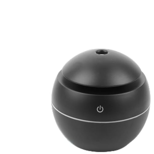 Jeanoko Luftbefeuchter Ultraschall USB Diffusor Holzmaserung LED Licht Elektrischer Diffusor für ätherische Öle(Schwarz) von Jeanoko