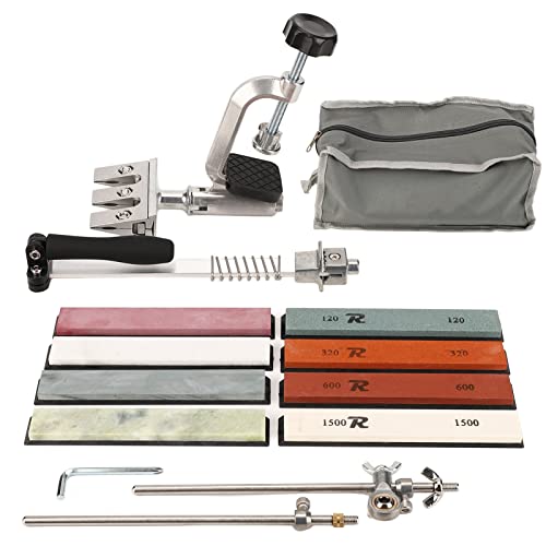 Professioneller Messerschärfer mit 10 Schleifsteinen, Messerschärfer-Kit Robuster Schleifstein 360-Grad-Rotations-Flip-Design Schleifsystem mit Festem Winkel Professioneller Messerschärfer mit 10 Schleifsteinen, Messerschärfer-Kit Robuster Schleifstein 360-Grad-Rotations-Flip-Design Schleifsystem mit Festem Winkel von Jeanoko