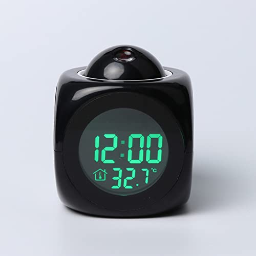 Jeanoko Projektionsuhr LED-Display Projektionswecker Mini Voice Timing Digitaluhr Projektor mit USB-Kabel Schwarz für Schlafzimmer Tägliche Dekoration Jeanoko Projektionsuhr LED-Display Projektionswecker Mini Voice Timing Digitaluhr Projektor mit USB-Kabel Schwarz für Schlafzimmer Tägliche Dekoration von Jeanoko