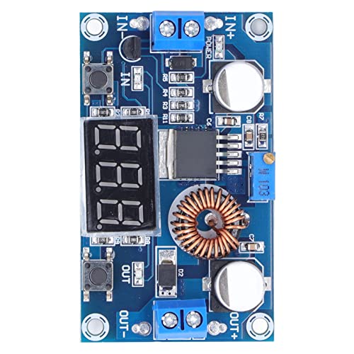 Jeanoko Spannungsreglerplatine, hoher Wirkungsgrad, einfach anzuschließen, einstellbares -Modul, 4,0–38 V Eingang, 1,25 V–36 V Ausgang für elektrische Geräte von Jeanoko