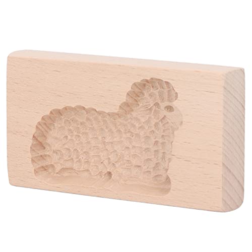 Jeanoko Tier-Keksform Holz-Keksform Schöne Keks-Pressstempel Einfaches Entformen der Keksform(Lamm) von Jeanoko