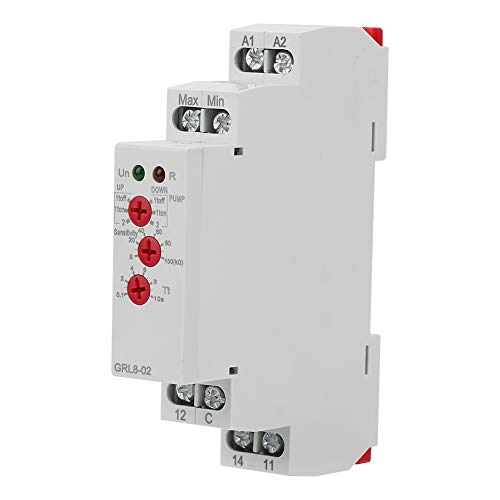 LED-Anzeige Flüssigkeitsstandsregler GRL8-02 35-mm-Din-Schienenmontage zur Überwachung des Flüssigkeitsstands im Pool Stromverteilung und Steuerung von Elektrogeräten von Jeanoko