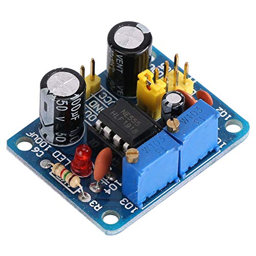 NE555 Pulsmodul Einstellbare Frequenz Arbeitszyklus Rechteckwelle Rechtecksignalgenerator Pulsfrequenzgenerator mit LED-Anzeige von Jeanoko