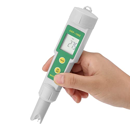 PH Meter Professional ORP Detektor Professional ORP-169 Redox Tester Wasserdichtes ORP Meter pH Mess Testwerkzeug PH messgerät Digitaler ORP Teststift Abnehmbares Wasser ORP Messgerät Ohne Akku von Jeanoko