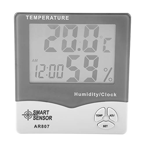 SMART SENSOR AR807 Digitales Temperatur-Feuchtigkeits-Hygrometer-Thermometer -40℃ ~ 70℃ 20% RH ~90% RH mit Kalender-Timing-Funktion Tester und Detektor von Jeanoko
