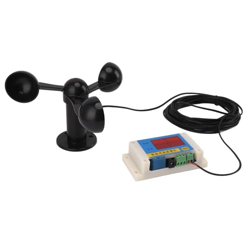 Windbecher-Anemometer, USB 5 V, Hochgenaues Windgeschwindigkeits-Alarmgerät, mit Verbindungsleitungsfunktion, für den Außenbereich von Jeanoko