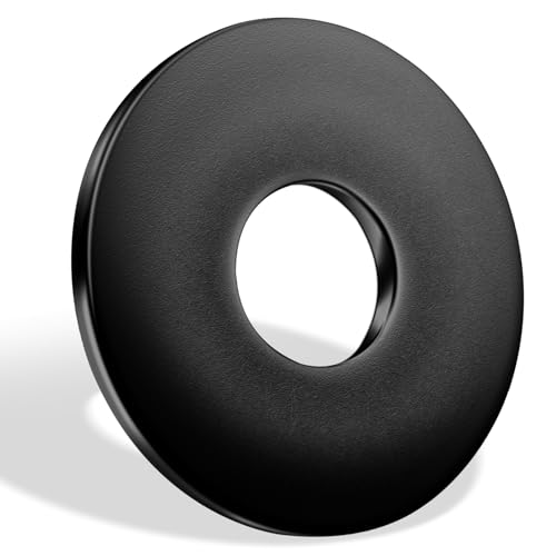 Jeboler Unterlegscheiben M5 Schwarz, 25 Stück Edelstahl Beilagscheiben DIN 9021 A2 V2A Karosseriescheiben Groß Flach Unterlegscheiben, Rostfreie Flat Washers für Schrauben & Muttern & Gewindestange von Jeboler