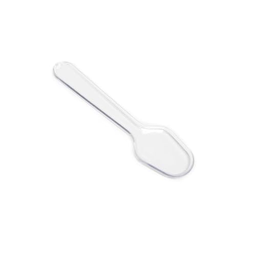 Jecdfs 100pcs Generic Plastikbesteck, Plastiklöffel, Mini Clear Plastic Spoons,10cm,Robustes Plastikbesteck Wird für Desserts, Kuchen, Partys, Picknicks und Veranstaltungen zum Vergleich verwendet von Jecdfs