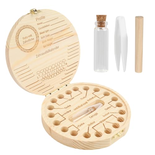 Jecdfs 1pcs zahndose milchzähne mädchen,zahndose milchzähne mädchen,zahnbox kinder,Zahndose für Milchzähne mit Display-Funktion | Erinnerungsbox, Babygeschenke zur Geburt | Zahndose für Milchzähne Mä von Jecdfs