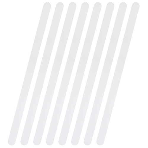 Jecdfs 8er Set Anti-Rutsch Streifen für Duschen und Badewannen, Transparent, Selbstklebend, Rutschschutz R10, Sicherheitsstreifen 2cm x 38cm – für Badezimmer und Treppen von Jecdfs