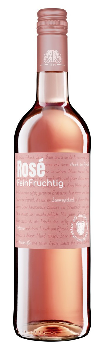 Jechtinger Weinmanufaktur FeinFruchtig Rose lieblich 0,75 l von Jechtinger