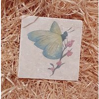 Schmetterling - Naturstein Untersetzer Fliese Kachel Illustration Geschenk Schmetterling - Naturstein Untersetzer Fliese Kachel Illustration Geschenk von JecoschIllustration