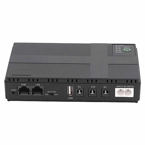 10400 MAh Mini-USV-Batterie-Backup, 5 V 9 V 12 V 2 A POE Unterbrechungsfreie Stromversorgung, Kompaktes Basic-Standby-USV-System für WiFi-Kamera-Router, LED-Licht, Modems, 10400 MAh Mini-USV-Batterie-Backup, 5 V 9 V 12 V 2 A POE Unterbrechungsfreie Stromversorgung, Kompaktes Basic-Standby-USV-System für WiFi-Kamera-Router, LED-Licht, Modems, von Jectse