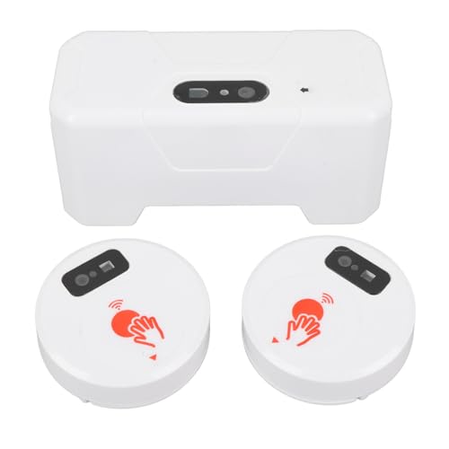 Automatisches Berührungsloses Sensor-Toilettenspüler-Set, Automatische Toilettenspülung mit 2 Sensoren, 1800 MAh Externer Infrarot-Sensor-Toilettenspüler von Jectse
