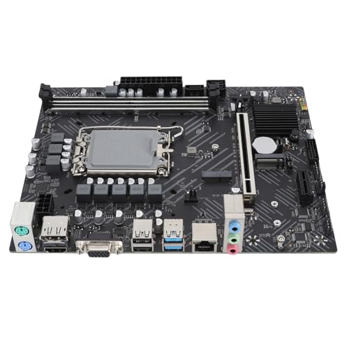 Desktop-Computer-Motherboards, DDR4-Speicher LGA1700 ATX-Gaming-Motherboard mit WLAN, PCIE 4.0 X16 NVME (H610-Motherboard + 8 GB x 2 Speicherkit) von Jectse