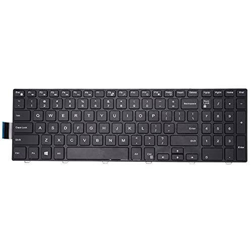 Jectse Ersatz-Tastaturtasten, 101 Tasten Hochempfindliche Laptop-Tastatur Ersatzkompatibel für Inspiron 15 3000/15 5000/17‑5000/5547/3542 Laptop von Jectse