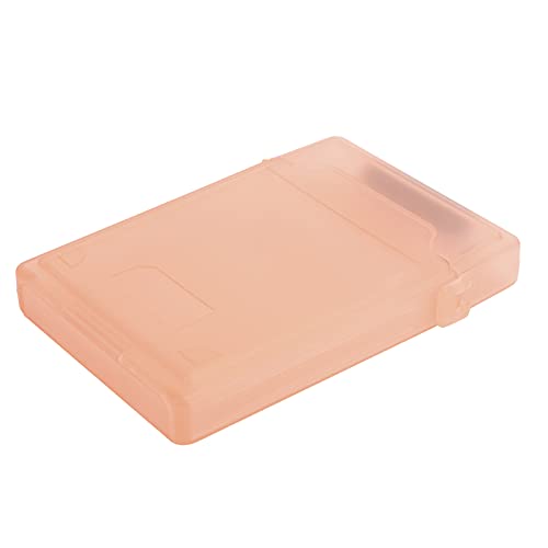 Festplatten-Aufbewahrungsbox,2,5-Zoll-HDD/SSD-Festplatte,Seitlich Geöffnete Schutzbox mit Festem Pad,Staubdichtes und Antistatisches Schutzgehäuse (Rot) von Jectse