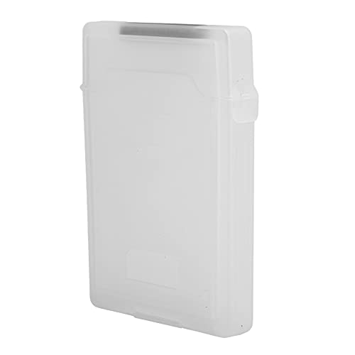 Festplatten-Aufbewahrungsbox,2,5-Zoll-HDD/SSD-Festplatte,Seitlich Geöffnete Schutzbox mit Festem Pad,Staubdichtes und Antistatisches Schutzgehäuse (White) von Jectse