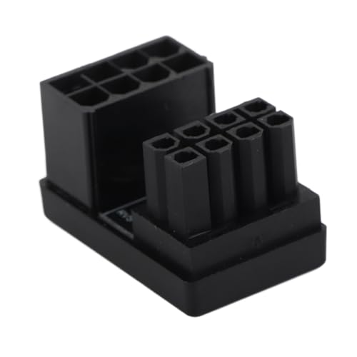 Grafikkarte, 180-Grad-Winkel-Netzteil, Verbesserte Stromkonnektivität, Buchse auf Stecker, GPU U Turn 8-Pin-Netzteil für Grafikkarte (Black) von Jectse