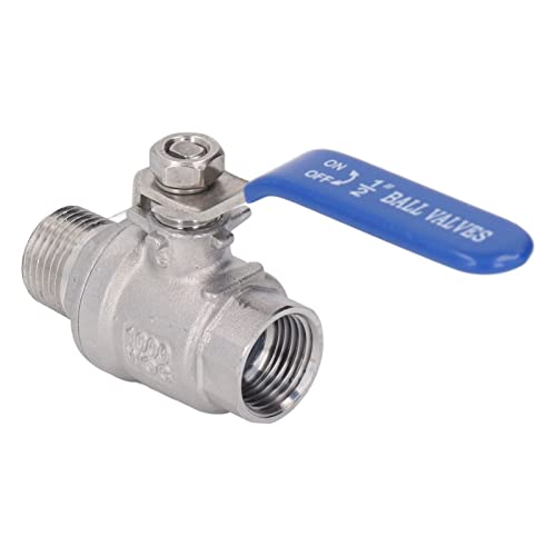 Jectse 1/2-Zoll-npt-Kugelhahn aus Edelstahl 1000Wog, 2 Dichtflächen, Blau Isolierung, Geeignet für Wasser, Luft, Öl, Dampf, Weit Verbeitet in Gärten, und Industieanlagen Jectse 1/2-Zoll-npt-Kugelhahn aus Edelstahl 1000Wog, 2 Dichtflächen, Blau Isolierung, Geeignet für Wasser, Luft, Öl, Dampf, Weit Verbeitet in Gärten, und Industieanlagen von Jectse