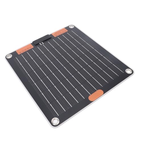 Jectse 10W Ultra Slim Monocristalline Solar Panel Ladegerät mit Dual -C -Anschlüssen, Leichtgewicht und Tragbares Solarpanel für Reisen, Solarpanel Telefonladegerät für Energieeinsparungen von Jectse