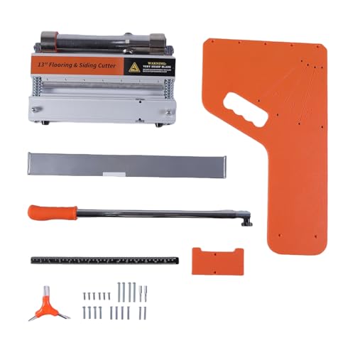 Jectse 13 Zoll Fußbodenschneider, Multi -Schneidwinkel 0 °, 15 °, 30 °, 45 °, LVP, LVT, VCT, SPC, WPC -Laminatschneider mit Rad, für Holz, Mehrschichtböden von Jectse