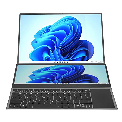 Jectse 16-Zoll-Laptop, 32 G 512 G SSD PCIe NVMe M.2 Dual-Screen-Laptop mit 14-Zoll-Hilfs-Touchscreen, 13600-mAh-Laptop für 11 für I7 Jectse 16-Zoll-Laptop, 32 G 512 G SSD PCIe NVMe M.2 Dual-Screen-Laptop mit 14-Zoll-Hilfs-Touchscreen, 13600-mAh-Laptop für 11 für I7 von Jectse