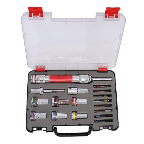 Jectse 17 -teiliges Bohrer und Impact -Treiber -Bit -Kit, Robuster Legierungsstahl, Erweiterungsdesign, Wechsel zwischen Sechskantböcken und Erweiterungen, für Metall, Holz, von Jectse