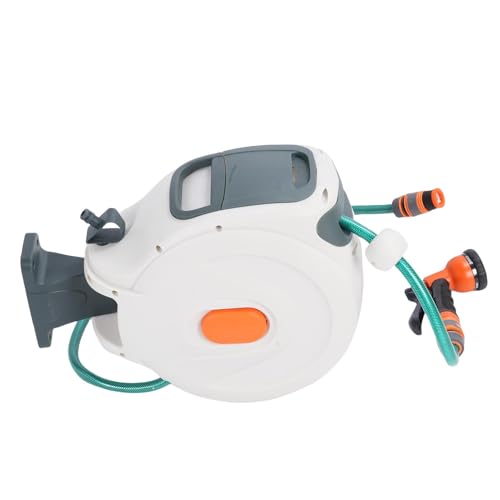 Jectse 180 Grad Rotatable Retractable Garden Schlauchrolle 10m Wandmontage Starker Nicht -Leckage -Automatik für das Bewässerung des Autos von Jectse
