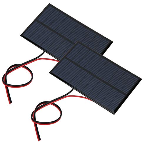 Jectse 2 Stühle Mini-Solarpanel, Solarpanel-Modul -Ladeger? T Batterie DC 5V 250 MA MIT KABELL? NGE 30 Cm Jectse 2 Stühle Mini-Solarpanel, Solarpanel-Modul -Ladeger? T Batterie DC 5V 250 MA MIT KABELL? NGE 30 Cm von Jectse