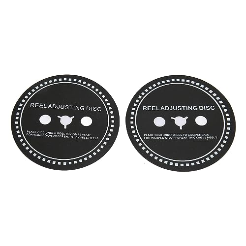 Jectse 2pcs Nab Hub-Adapter-Spacer, Silikon-Rollen-Einstellscheibe für Reel-to-Reel-Tonbandgerät, Einfache-Installation UND FREANNUNG FUSNTER (0,8 mm) von Jectse