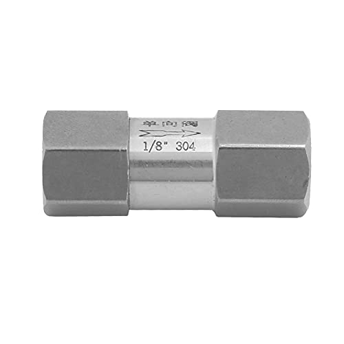 Jectse 304 Edelstahldichtung Sechskant -Split -Prüfventil 1/4inch BSPP Firma Anschluss für die Sanitäranlage (1/8") von Jectse