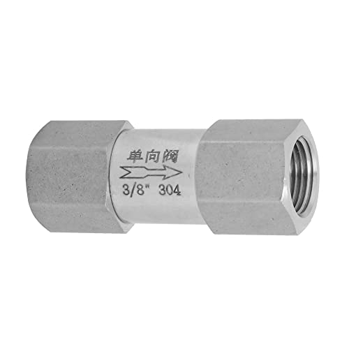 Jectse 304 Edelstahldichtung Sechskant -Split -Prüfventil 1/4inch BSPP Firma Anschluss für die Sanitäranlage (3/8") von Jectse