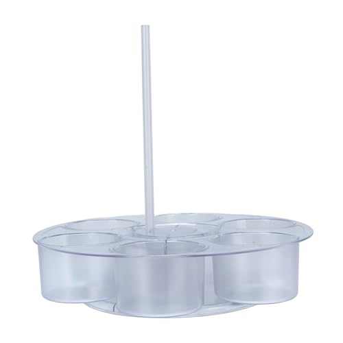 Jectse 360 -Grad Rotatable Water Flaschenregal mit Einfachem Zugangsdesign für Home Office Cantine Dekorative Organisator Räumliche Schale von Jectse