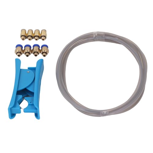 Jectse 3D -Drucker PTFE Tube Kit - Widerstand mit Hoher Temperatur Glattes Filamentfluss Für Cutter + Stecker 1,75 Mm Filament von Jectse