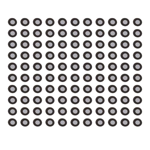 Jectse 3D Scan Punkt Marker für 3D Scanner, 3 Mm Innere 6 Mm äußere, Genaue Tracking Punkte, Referenzpunktmarker und Diffuse Reflexion (1 Blatt 100 Punkte) von Jectse