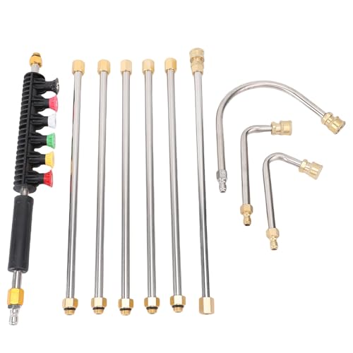 Jectse 4000 Psi Druckscheibe Verlängerung Stand Kit 6 Düsenspitzen 30 90 Grad U -Form Gebogen von Jectse