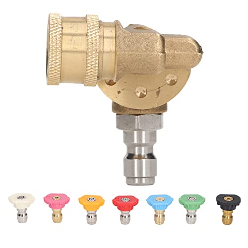 Jectse 7-Teilige Hochdruckreiniger-Düsenspitzen, 2,5 GPM 4500 Psi, Univereller 4500 Psi-Drehanschluss, Einfache Verbindung, Mehrere Grad, Drehbare Kuppung, Unterstützung Jectse 7-Teilige Hochdruckreiniger-Düsenspitzen, 2,5 GPM 4500 Psi, Univereller 4500 Psi-Drehanschluss, Einfache Verbindung, Mehrere Grad, Drehbare Kuppung, Unterstützung von Jectse