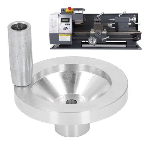 Jectse 79 Mm Mini-Drehhandrad mit Griff, CNC-Aluminium-Legierungshandrad, Geeignet für 0618 CJ18 CJ0618A 7x10, für 0618-3B 7x12 7x14 Drever von Jectse